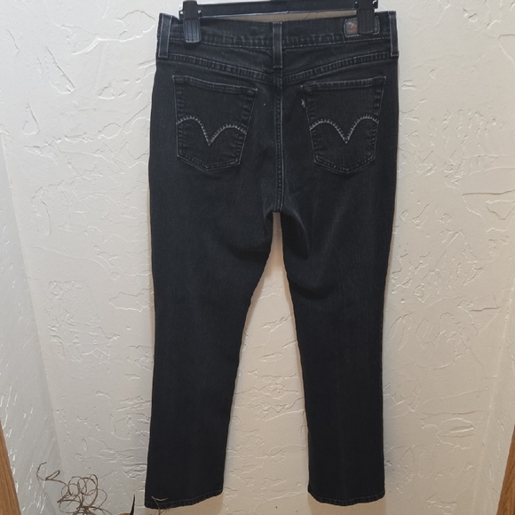 Levi's 505 Straight Black Jeans for Women - Picture 3 of 6